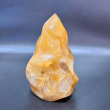 Load image into Gallery viewer, Golden Healer Flame Crystal Carving