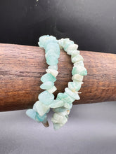 Load image into Gallery viewer, Amazonite Crystal Chip Bracelet