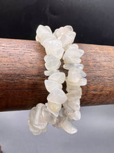 Load image into Gallery viewer, Rainbow Moonstone Crystal Chip Bracelet