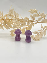 Load image into Gallery viewer, Lepidolite Mushroom  Purple Crystal Toadstool Carving