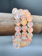 Load image into Gallery viewer, Golden Red Quartz Crystal Chip Bracelet