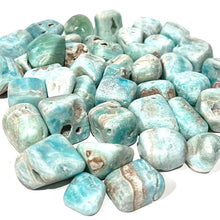 Load image into Gallery viewer, Blue Aragonite Crystal Tumble Stone Tumbled Stone Blue Crystal