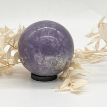 Load image into Gallery viewer, Lepidolite Crystal Sphere Crystal Ball Gift