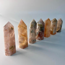 Load image into Gallery viewer, Small Flower Agate Crystal Tower Point Generator