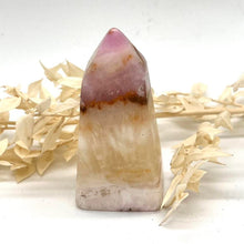Load image into Gallery viewer, Pink Aragonite Crystal Tower Point Obelisk Pink Crystal Tower