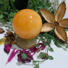 Load image into Gallery viewer, Orange Calcite Crystal Sphere Orange Calcite Crystal Ball