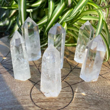 Load image into Gallery viewer, Rainbow Clear Quartz Crystal Tower Point Generator