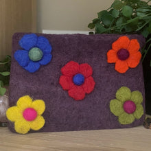Load image into Gallery viewer, Boho Handmade Felt Purse Coin Purse Make-up Bag