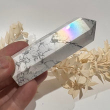 Load image into Gallery viewer, Aura Howlite Crystal Tower Point Generator