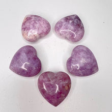 Load image into Gallery viewer, Lepidolite Mini Crystal Heart Purple Heart