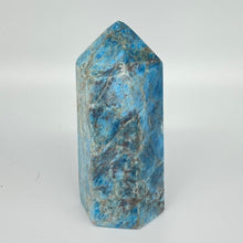 Load image into Gallery viewer, Apatite Crystal Tower Point Generator Blue Crystal