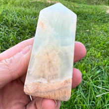 Load image into Gallery viewer, Caribbean Calcite Tower Point Generator Obelisk Gift For Her