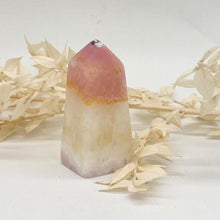 Load image into Gallery viewer, Pink Aragonite Crystal Tower Point Obelisk Pink Crystal Tower