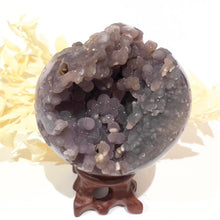 Load image into Gallery viewer, Grape Agate Crystal sphere Crystal Ball Specimen Gift