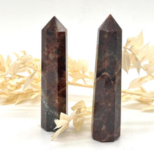 Load image into Gallery viewer, Red Garnet Crystal Tower Point Metaphysical, Crystal, Healing, Stone Tower