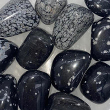 Load image into Gallery viewer, Snowflake Obsidian Tumbled / Tumble Stone / Tumbles