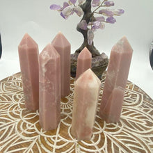 Load image into Gallery viewer, Pink Opal Crystal Tower Point Generator