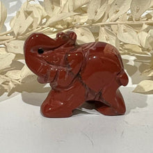 Load image into Gallery viewer, Red Jasper Elephant Crystal Carving