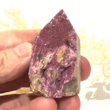 Load image into Gallery viewer, Pink Cobalt Calcite Crystal Tower Point Generator