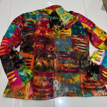 Load image into Gallery viewer, Nepalese Handmade Multi-Colour Cotton Hoodie Cardigan size XX Large