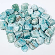 Load image into Gallery viewer, Blue Aragonite Crystal Tumble Stone Tumbled Stone Blue Crystal