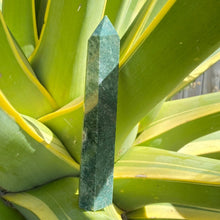Load image into Gallery viewer, Moss Agate Crystal Tower Point Generator