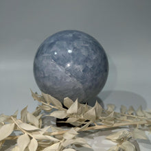 Load image into Gallery viewer, Blue Calcite Crystal Sphere Crystal Ball Blue Crystal