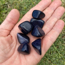 Load image into Gallery viewer, Blue Gold Stone Tumbled / Tumble Stone / Tumbles