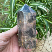 Load image into Gallery viewer, Black Moonstone Crystal Tower Point Generator