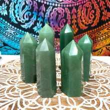 Load image into Gallery viewer, Green Aventurine Crystal Tower Point Generator