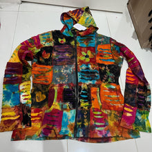 Load image into Gallery viewer, Nepalese Handmade Multi-Colour Cotton Hoodie Cardigan size XX Large