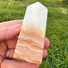 Load image into Gallery viewer, Caribbean Calcite Crystal Tower Point Generator