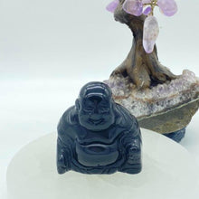 Load image into Gallery viewer, Black Obsidian Buddha Crystal Carving