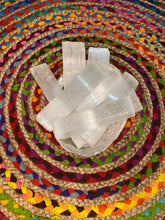 Load image into Gallery viewer, Selenite Crystal slice charging plate satin feldspar raw crystal
