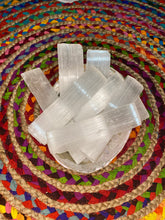 Load image into Gallery viewer, Selenite Crystal slice charging plate satin feldspar raw crystal