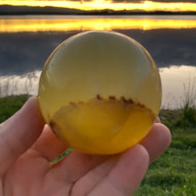Load image into Gallery viewer, Lemon Calcite Crystal Sphere Metaphysical Healing