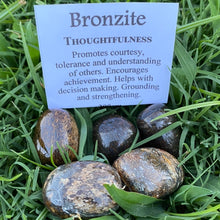 Load image into Gallery viewer, Bronzite Tumble Stone / Tumbled Stone Crystal