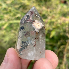 Load image into Gallery viewer, Garden Quartz Tower Point Lodolite Quartz Tower Included Quartz Tower Phantom Quartz Tower Point