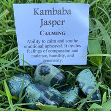Load image into Gallery viewer, Kambaba Jasper Tumbled / Tumble stone Crystal
