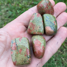 Load image into Gallery viewer, Unakite large Tumble-stone/ tumbled stone Crystal