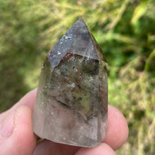 Load image into Gallery viewer, Garden Quartz Tower Point Lodolite Quartz Tower Included Quartz Tower Phantom Quartz Tower Point