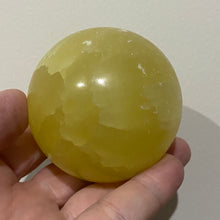 Load image into Gallery viewer, Lemon Calcite Crystal Sphere Crystal Ball