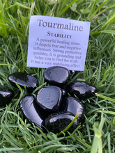 Load image into Gallery viewer, Black Tourmaline Tumbled / Tumble Stone