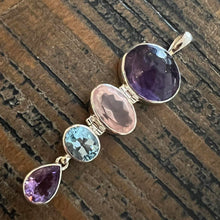 Load image into Gallery viewer, Gemstone Story 925 Sterling Silver Pendant Designed by Entia Jewellery