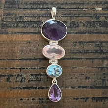 Load image into Gallery viewer, Gemstone Story 925 Sterling Silver Pendant Designed by Entia Jewellery