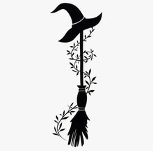 Load image into Gallery viewer, Vinyl Car / Window / Glass Sticker “  Witches Broom ” Size 12cm  x 10cm
