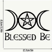 Load image into Gallery viewer, Vinyl Car / Window / Glass Sticker “ Blessed Be ” Size 8.5cm  x 12.7cm

