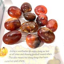 Load image into Gallery viewer, Carnelian Large Crystal Carnelian Palm Stone Palmstone
