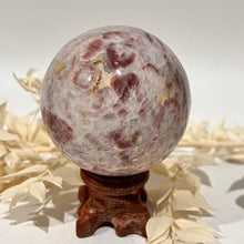 Load image into Gallery viewer, Strawberry Calcite Crystal Sphere Crystal Ball  Gift
