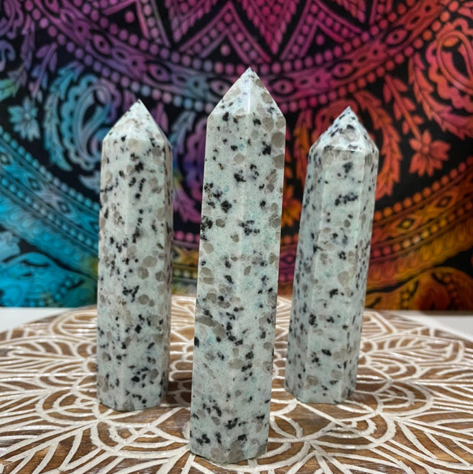 Kiwi Jasper Crystal Tower Metaphysical, Crystals, Healing, Stone